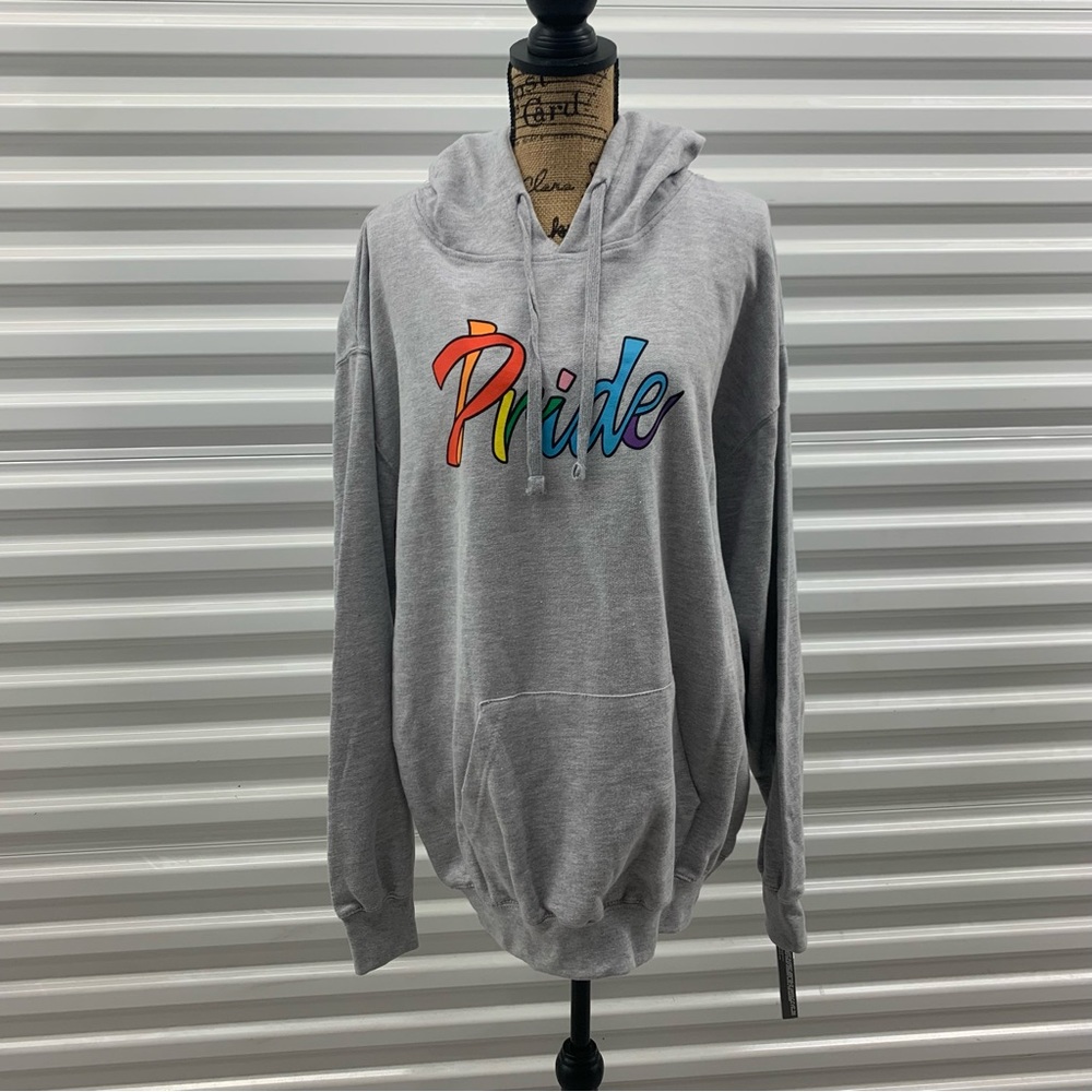 Pride Gray Pullover Hoodie NWT Size XL The Phluid Project